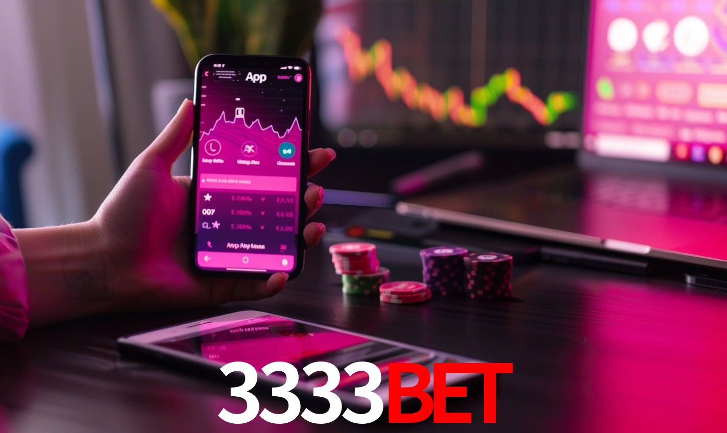 Comparação APP mobile vs versão web da 3333BET